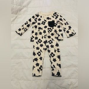 Cat & Jack Baby Floral Ribbed Matching Set